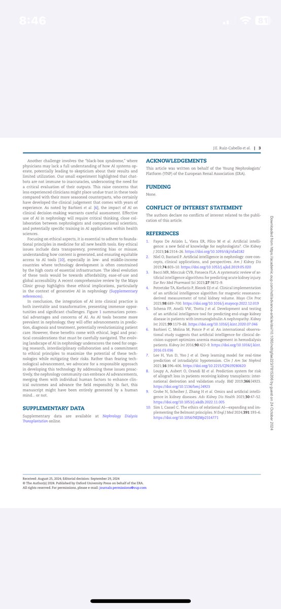 Beyond Chat-GPT: Next Generation Artificial Intelligence Tools for Nephrologists.