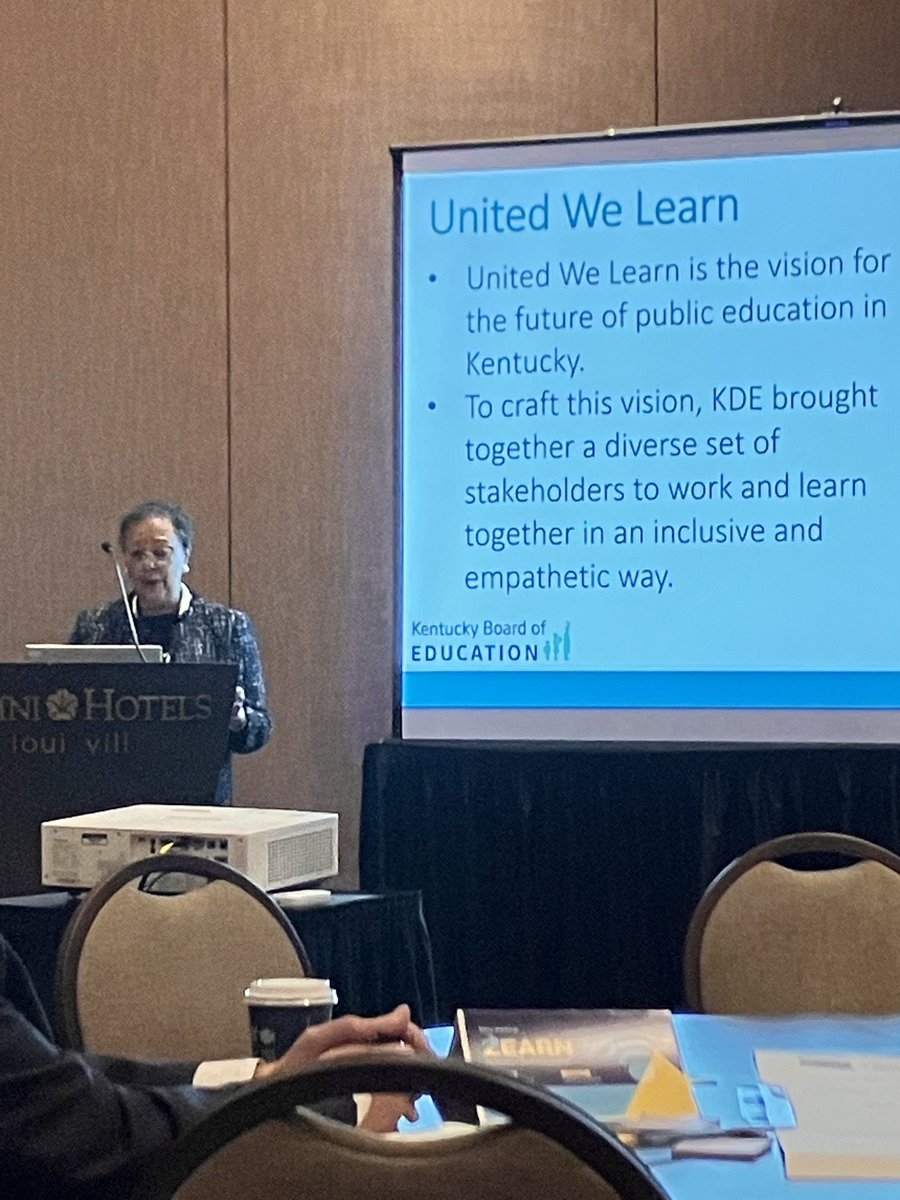 KY Board of Ed chair Dr Sharon Robinson continues to spotlight KY United We Learn ⁦<a href="/NASBE/">NASBE</a>⁩ #NASBE24 - #KYMoonshot ❤️