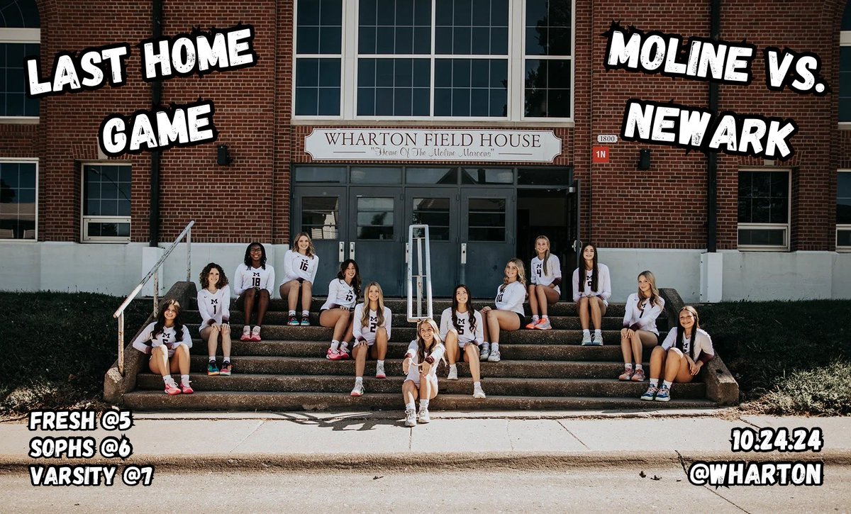 It’s the last home game of the season! If you haven’t made it out to a home game this is your last chance! We love all the support our fans bring! Tonight is also pink out so don’t for get to wear your pink attire!
#lasthomegame #molinevolleyball #motownpride #pinkout🩷🏐