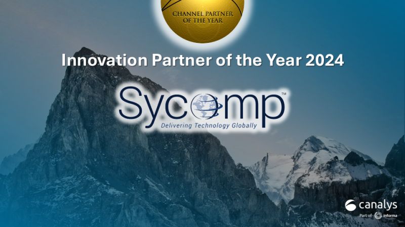Canalys's tweet image. Congratulations @Sycomp_Inc on winning the Candefero Innovation Partner of the Year Award at #CanalysForums2024 - North America.