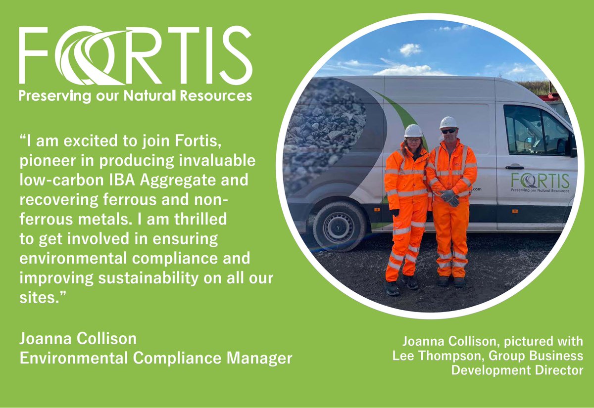 We are pleased to welcome Joanna Collison, Environmental Compliance Manager to the Fortis IBA team fortisiba.com/fortis-welcome…