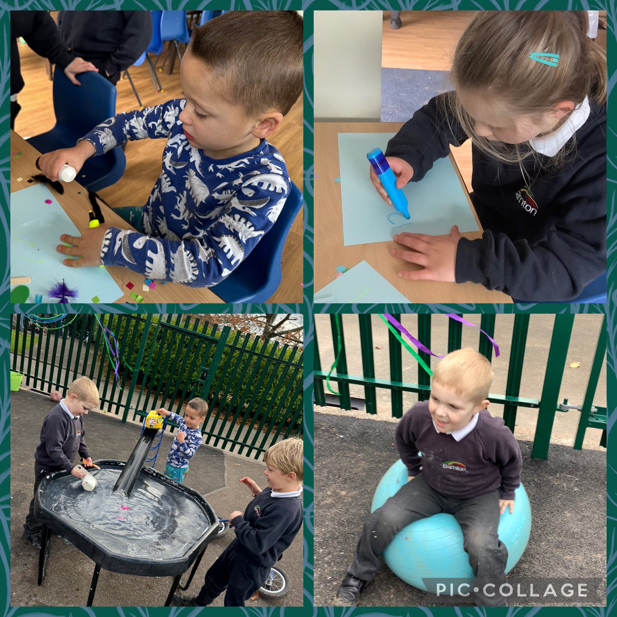 A busy morning crafting, writing and ordering numbers. Followed by an afternoon of water play and sensory time.
<a href="/BarntonMissR/">Miss Rutter</a> <a href="/BarntonMissP/">Miss Pearce</a>