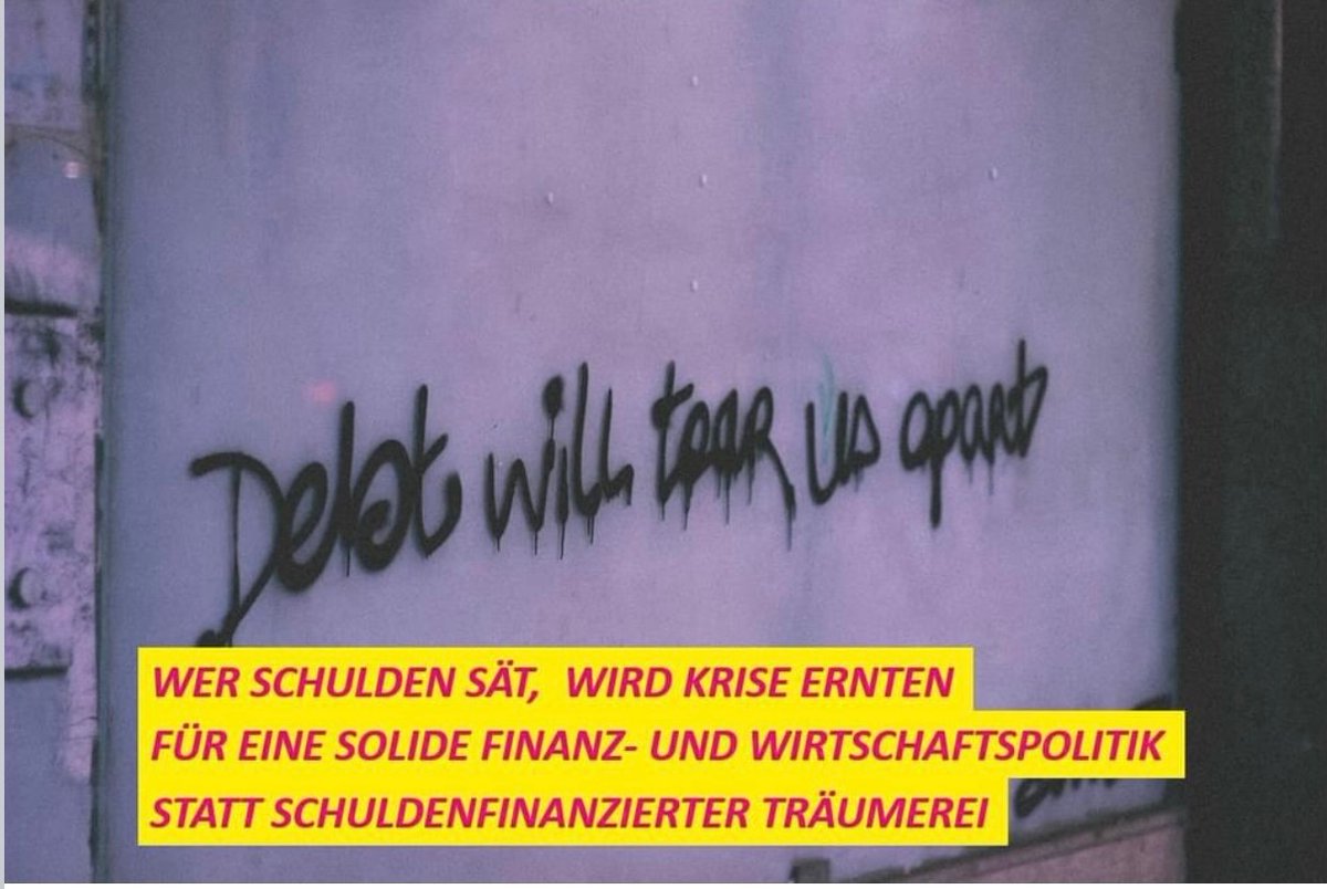 Der #iwf warnt, die globalen Staatsschulden könnten auf 100 Bill. USD steigen &amp; Staaten  überfordern. Eine Schuldenkrise droht. Doch in DE &amp; der Welt verweigern sich Politiker dem Sparen. Nur eine solide Wirtschafts- &amp; Finanzpolitik schafft  Wohlstand. Darum #FDP!
#schuldenbremse