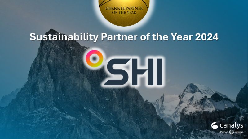 Canalys's tweet image. Congratulations, #SHI Internation Corp. on winning the Candefero Sustainability Partner of the Year Award at #CanalysForums2024 - North America.