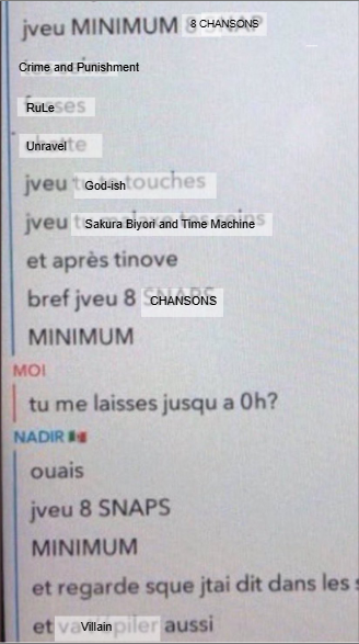 howlettyacine_'s tweet photo. Ma wishlist pour le concert https://t.co/onpPUlmrvI