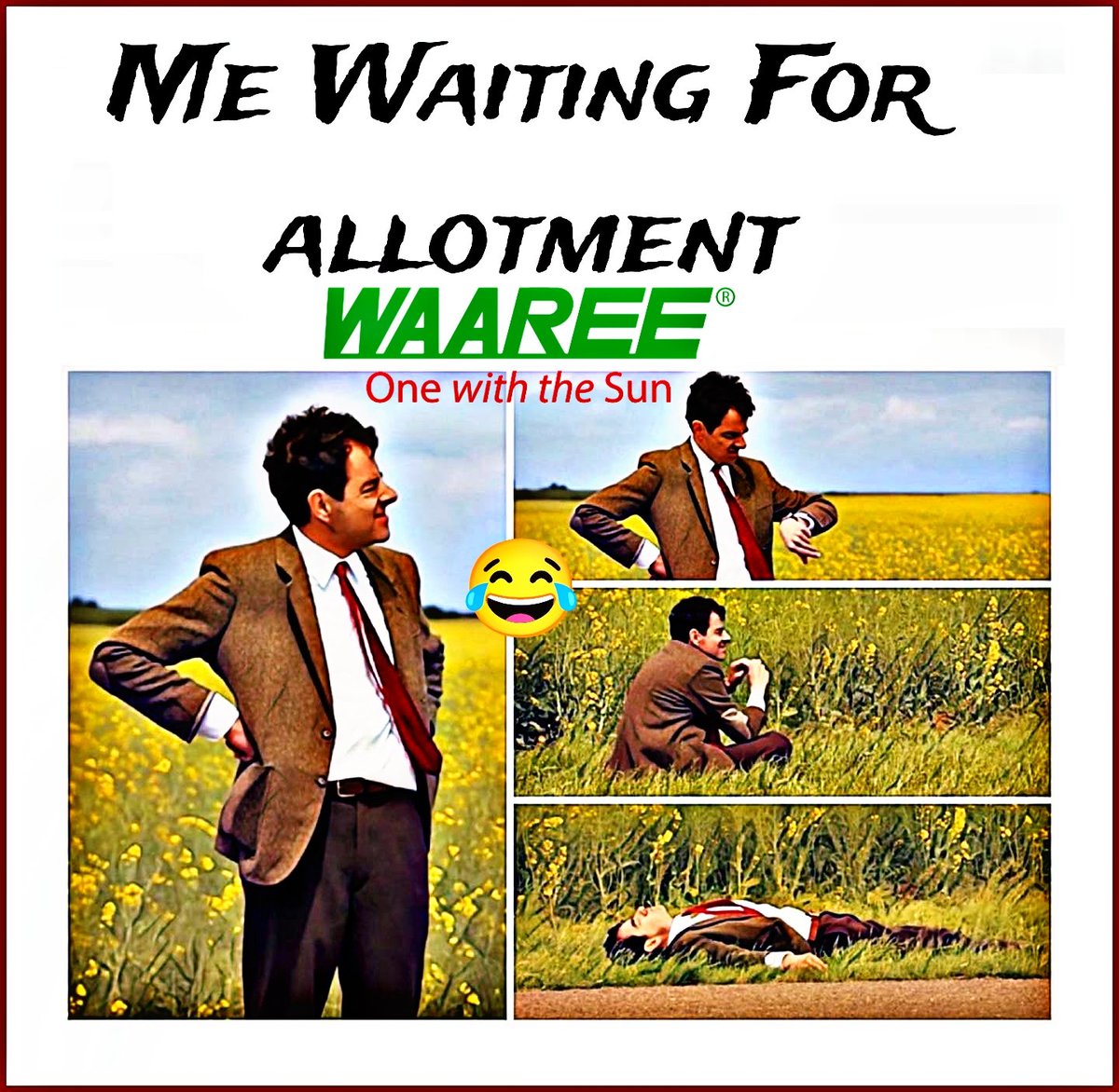 shailesh2745's tweet photo. आज की रात मजा Allotment का लीजिए 😂

My all friends Waiting for Waaree energies allotment 😂😂

#WAAREE_IPO #waaree #WaareeEnergies #ipoallotment #IPO #IPOAlert #waareeenergiesipo https://t.co/QuFrNfv4ut