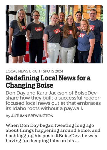 Don Day 🔅 (@donlday) on Twitter photo We are honored to be named one of <a href="/MedillSchool/">Northwestern Medill</a>'s "Bright Spots" in local news for 2024.
It is humbling to be on this list. It's because of the tremendous work our team puts out, and the partnership of <a href="/hearforthefood/">Kara Jackson</a>.
localnewsinitiative.northwestern.edu/projects/state… We are honored to be named one of <a href="/MedillSchool/">Northwestern Medill</a>'s "Bright Spots" in local news for 2024.
It is humbling to be on this list. It's because of the tremendous work our team puts out, and the partnership of <a href="/hearforthefood/">Kara Jackson</a>.
localnewsinitiative.northwestern.edu/projects/state…