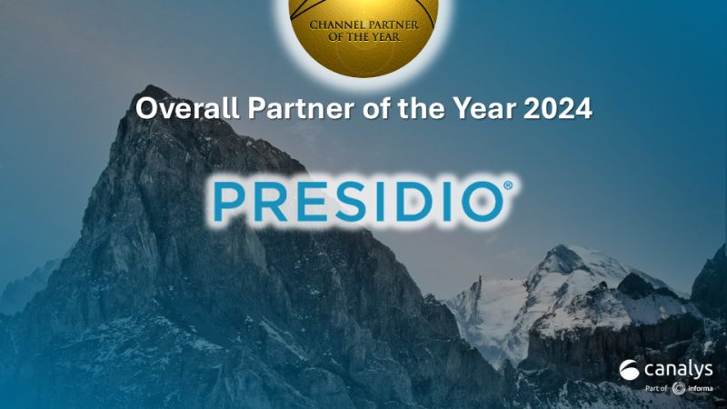 Canalys's tweet image. Congratulations, @Presidio on winning the Candefero Overall Channel Partner of the Year Award at #CanalysForums2024 - North America.