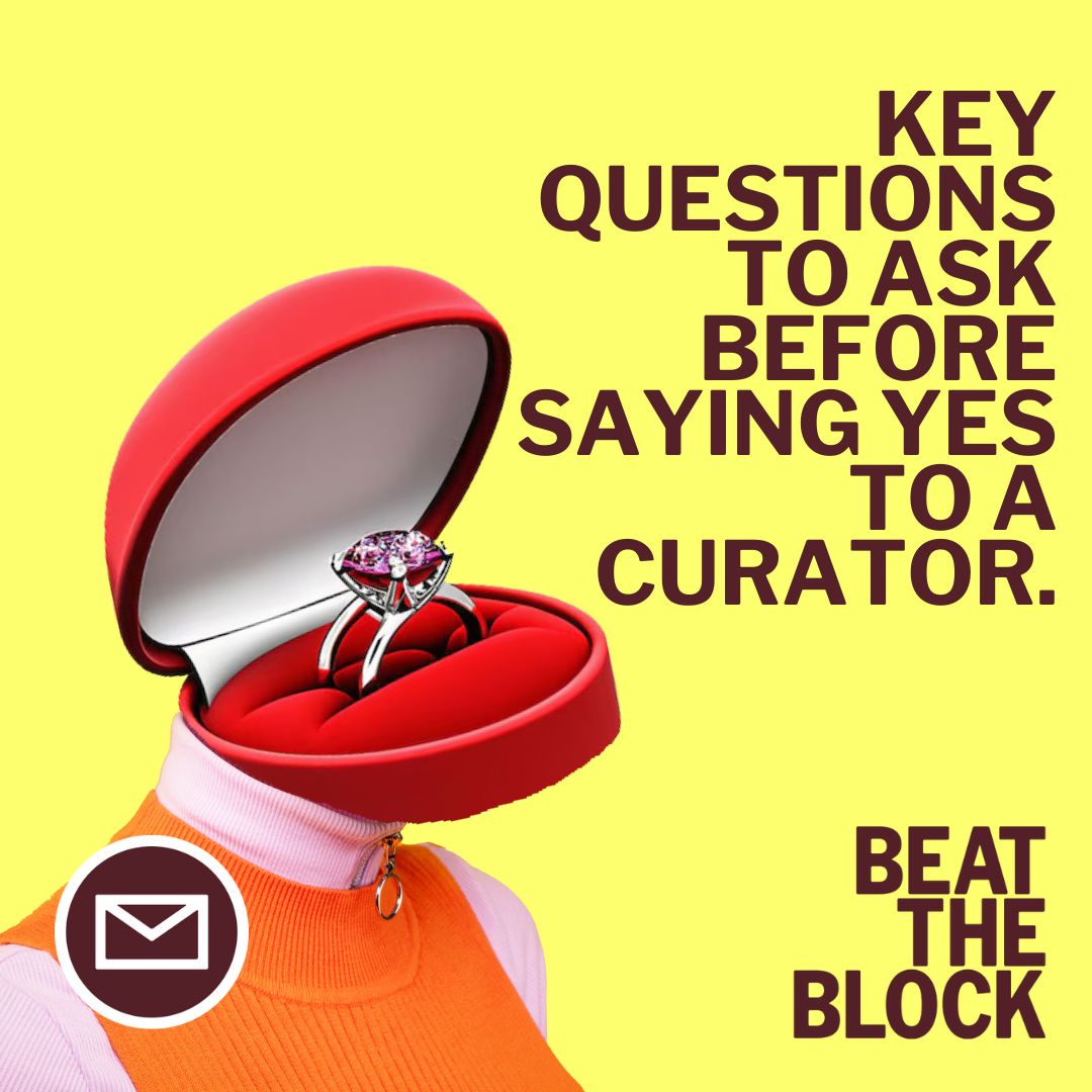 ❓Ask the right questions before working with curators or gallerists!
My #BeattheBlock guide covers everything from vision to finances. 💌Subscribe tr.ee/nsqG0-oaIL for clarity on your next opportunity! 📥 #ArtistTips