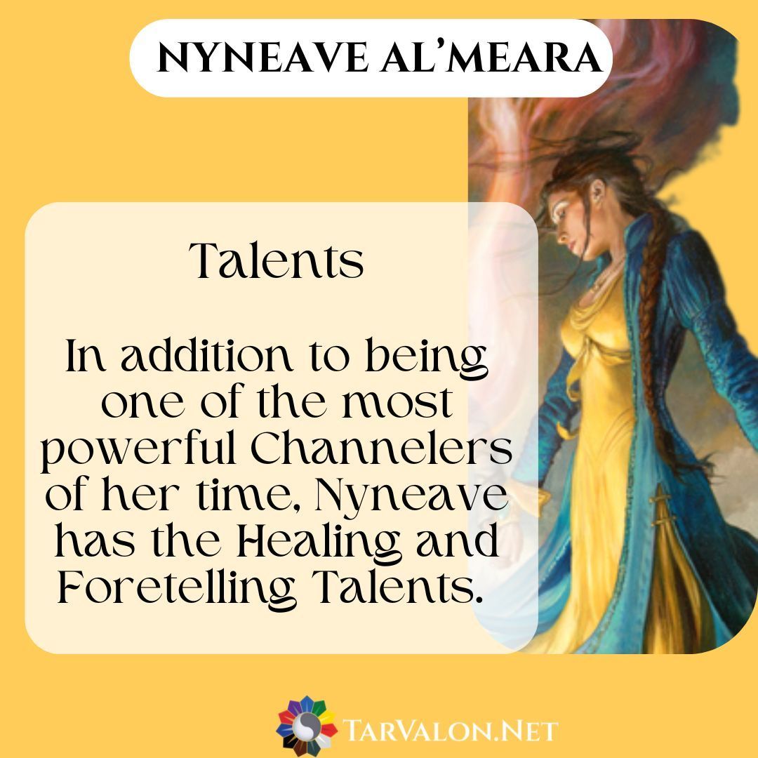 TarValon's tweet image. Nyneave has the Talent of Listening to the Wind, a type of Foretelling. What is your favorite Talent or weave that Nyneave uses in the books? (caution: possible spoilers in comments)

#BookTwitter #TarValonNet #TwitterOfTime