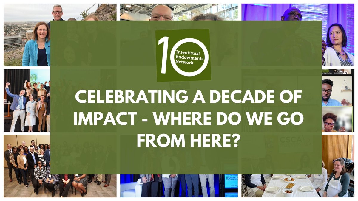 IntentEndowment's tweet image. Celebrate 10 years of impact with IEN! Join us at our Anniversary Gala on Nov 14th as we chart the course for the next decade of sustainable investing. Registration closes Nov 1st! 
Register now: bit.ly/4b4BMfo 

Read our story: bit.ly/48s9hsv 
#10WithIEN