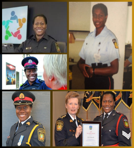Meet Inspector Joy Edwards. 
She joined Peel Regional Police in 1998 and for 26 years, she has worn many hats. She now proudly serves as Inspector! Thank you, Inspector Edwards, for your outstanding service to the community👮‍♀️ #WomensHistoryMonth #ThrowbackThursday