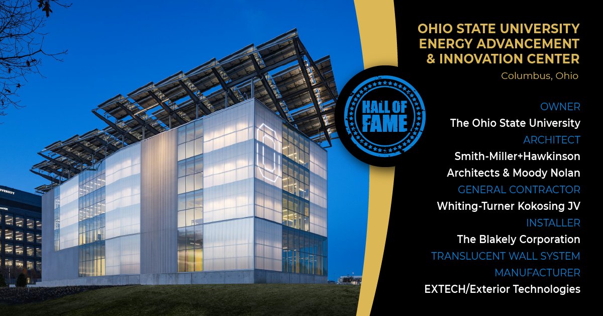 marketlinkaec's tweet image. Engineered and fabricated by EXTECH, the Ohio State Energy Advancement and Innovation Center is reaching its one-year anniversary of completion!

🔗 in reply

#AECOhio #ClientProject