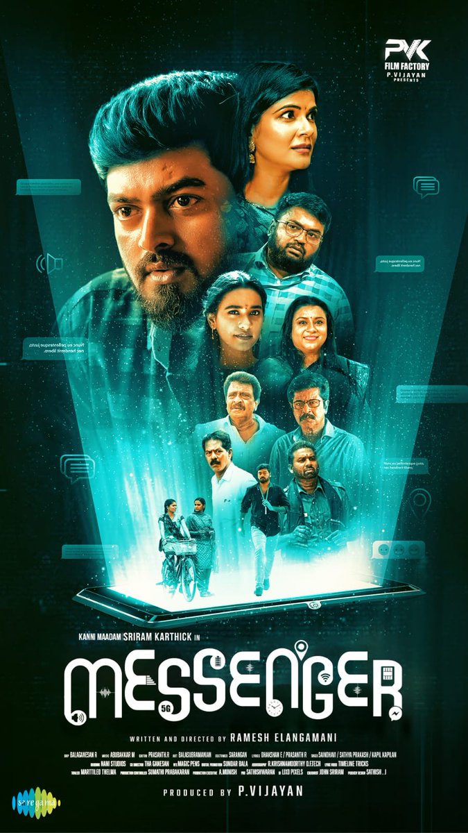 Director R.Rahesh (@direcrahesh) on Twitter photo 😇💫Happy to Reveal ✨First Look Fantasy ✨ Mysterious Love Story #MESSENGER 🥳 <a href="/Sreeramkarthick/">actor SriRam Karthick</a> <a href="/themanishaoffl/">Manisha Jashnani</a>
<a href="/ActorLivingsto1/">Actor Livingston</a>
<a href="/Jivaravi3/">Jiva Ravi</a>
<a href="/actor_priyaraj/">Priyadarshini Rajkumar</a>
<a href="/itisprashanth/">Prashanth Rangaswamy</a>
<a href="/iamcoolsuresh/">Actor Cool Suresh</a>
<a href="/pvkfilmfactory/">Pvk Film Factory</a>
<a href="/abubakkar48khz/">Abubakkar</a>
<a href="/rameshelanga/">Ramesh Elangamani</a>
<a href="/prasanthrds/">Prasanth RDS</a>
<a href="/SathishwaranPRO/">Sathishwaran PRO</a>
<a href="/PROSundarbala/">Sundar Bala Actor</a> 😇💫Happy to Reveal ✨First Look Fantasy ✨ Mysterious Love Story #MESSENGER 🥳 <a href="/Sreeramkarthick/">actor SriRam Karthick</a> <a href="/themanishaoffl/">Manisha Jashnani</a>
<a href="/ActorLivingsto1/">Actor Livingston</a>
<a href="/Jivaravi3/">Jiva Ravi</a>
<a href="/actor_priyaraj/">Priyadarshini Rajkumar</a>
<a href="/itisprashanth/">Prashanth Rangaswamy</a>
<a href="/iamcoolsuresh/">Actor Cool Suresh</a>
<a href="/pvkfilmfactory/">Pvk Film Factory</a>
<a href="/abubakkar48khz/">Abubakkar</a>
<a href="/rameshelanga/">Ramesh Elangamani</a>
<a href="/prasanthrds/">Prasanth RDS</a>
<a href="/SathishwaranPRO/">Sathishwaran PRO</a>
<a href="/PROSundarbala/">Sundar Bala Actor</a>