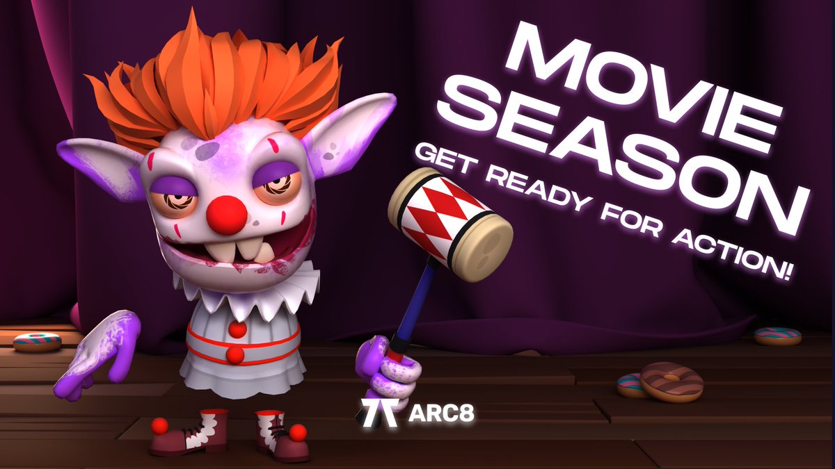 💥 Welcome to Arc8 Movie Season! 🎞️

📽️ What to expect this season:
Movie star Beasties, a brand new game, and $POL tournaments! 🕹️ 

🎬Lights, camera... ACTION!
 arc8.com/download