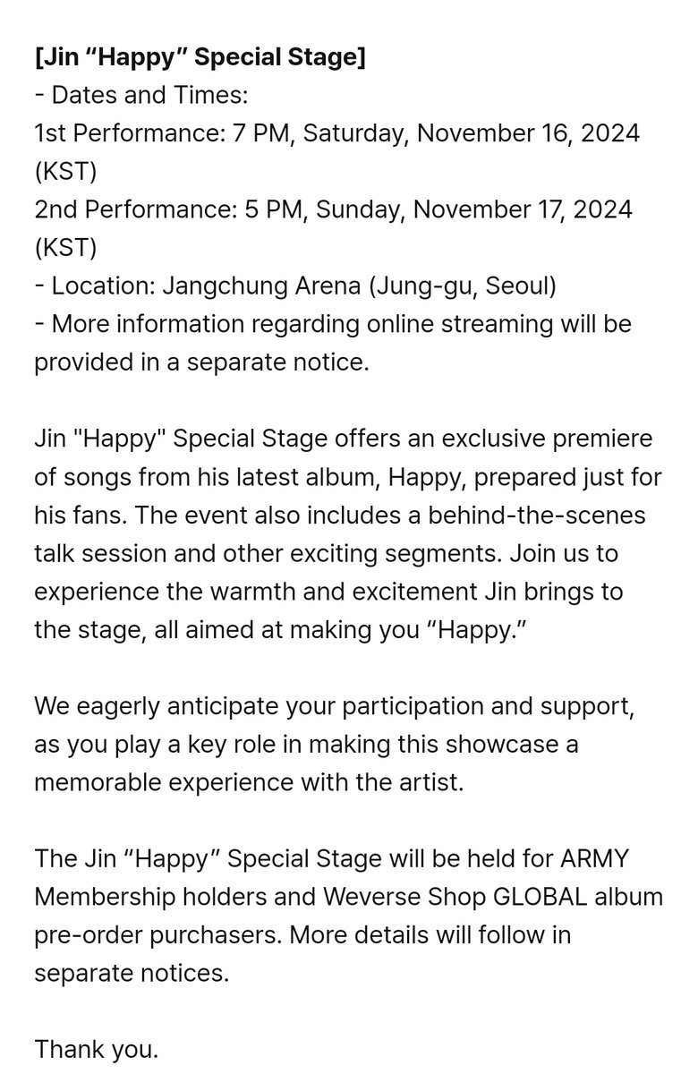dainey_kore316's tweet photo. so the ?? on the Happy promo schedule is Jin's Special Stage 🥹 ARMY WILL BE THERE FOR YOU JIN ♡

--» https://t.co/RZcHhzLU6L

ILL BE THERE TODAY 
#석진이와_언제든_IllBeThere
#Jin_IllBeThere #Jin_Happy 
#Jin #진 https://t.co/93yhbVzyuc