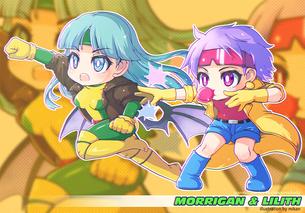 djmikan1's tweet image. TYSM for the commission and the support as always! This is such a fun idea to draw and perfect for the spooky October!
Stickers drop on 10/26 ✨
#djmikanart #Darkstalkers #MVC #Morrigan #Lilith #Rouge #jubilee #fightinggames #commissionart #chibiart