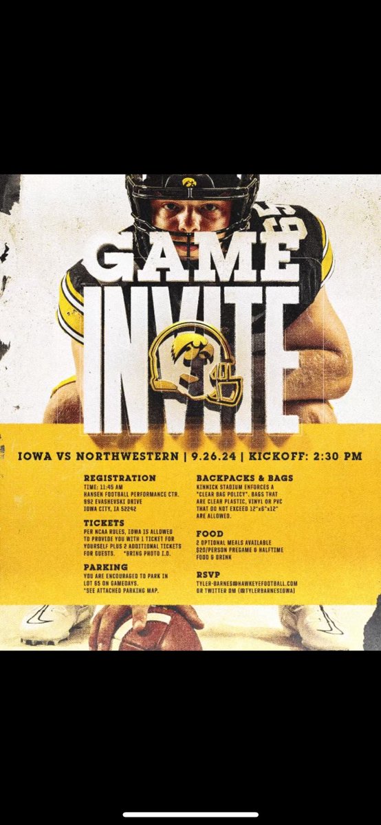 Tyler Nielsen (@nielsenjtyler) on Twitter photo Thank you <a href="/TylerBarnesIOWA/">Tyler Barnes</a> and <a href="/ScottSouthmayd/">Scott Southmayd</a> for the game day invite!
<a href="/HawkeyeFootball/">Hawkeye Football</a> <a href="/PrepRedzoneIA/">Prep Redzone Iowa</a> Thank you <a href="/TylerBarnesIOWA/">Tyler Barnes</a> and <a href="/ScottSouthmayd/">Scott Southmayd</a> for the game day invite!
<a href="/HawkeyeFootball/">Hawkeye Football</a> <a href="/PrepRedzoneIA/">Prep Redzone Iowa</a>