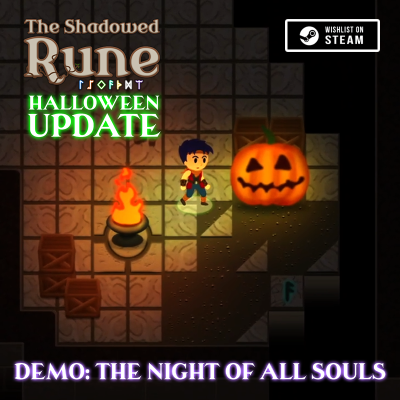 ¡Ya está disponible la actualización de Halloween para ‘The Shadowed Rune’!

¡¡No olvides darle a seguir al juego en Steam y añadirlo a tu lista de deseos!!

store.steampowered.com/app/3169740/Th…

#roguelike #halloween # #indiedev #theshadowedrune #gamemaker