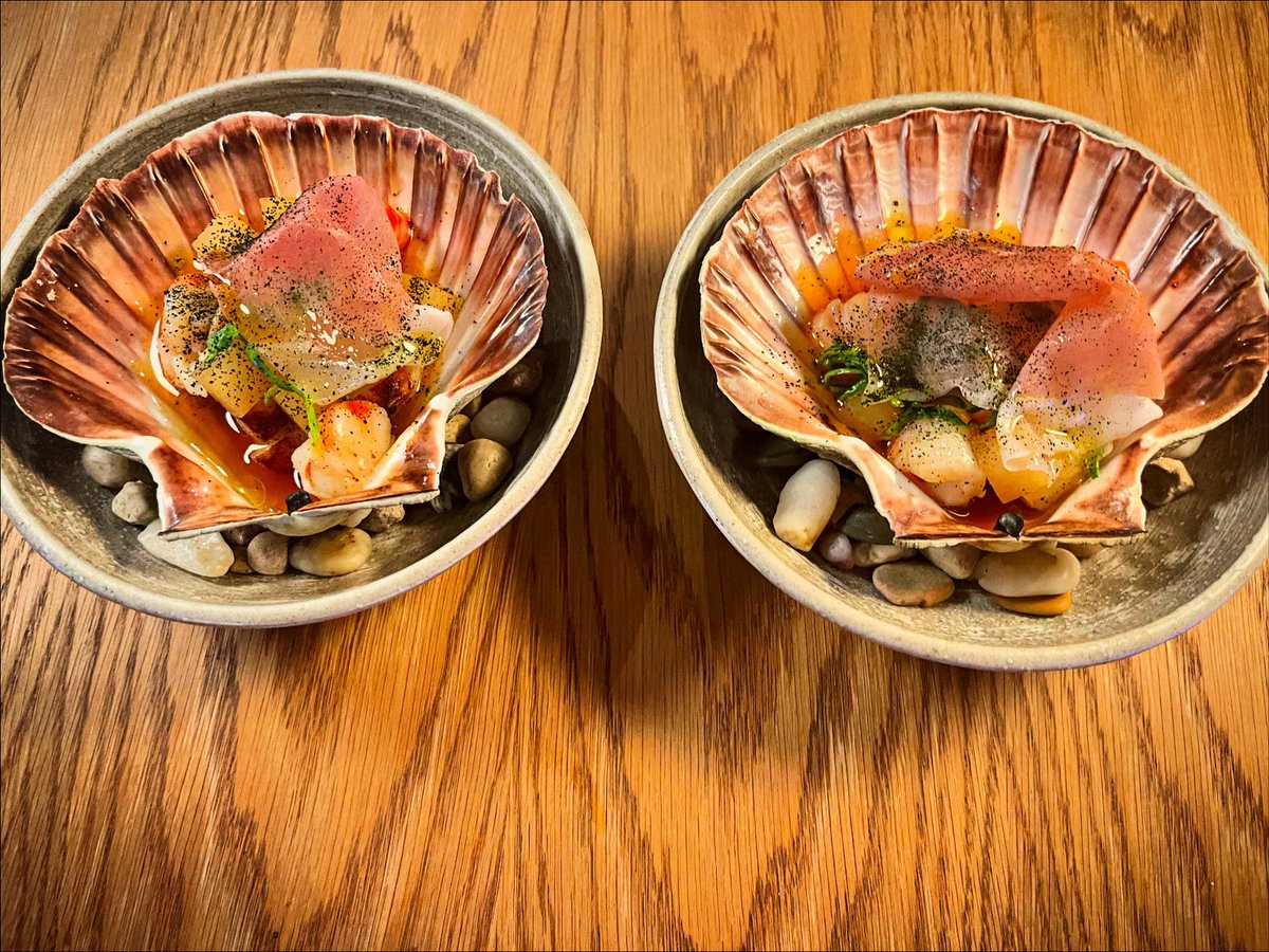 Paul Welburn (@paulwelburn) on Twitter photo West coast scallop, kohlrabi, Argentinian red prawn, dashi , air dried ham , chefs extra course on the tasting menu at the moment <a href="/MichelinGuideUK/">The MICHELIN Guide</a> <a href="/AAHospitality/">AA Hospitality</a> <a href="/swaninnislip/">The Cygnet</a> West coast scallop, kohlrabi, Argentinian red prawn, dashi , air dried ham , chefs extra course on the tasting menu at the moment <a href="/MichelinGuideUK/">The MICHELIN Guide</a> <a href="/AAHospitality/">AA Hospitality</a> <a href="/swaninnislip/">The Cygnet</a>