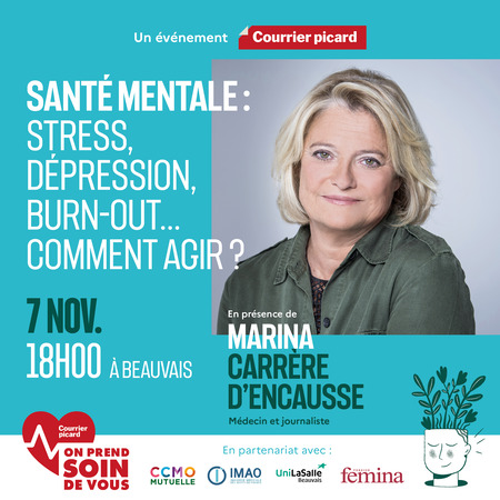 La #SanteMentale , grande cause nationale de l'année 2025.
📅Jeudi 7 novembre, à 18h, UniLaSalle Beauvais accueillera une table ronde  pour prévenir #stress #depression #burnout
📍Un événement organisé par <a href="/CourrierPicard/">Courrier picard</a>  
👉Ouvert à tous sur inscription urls.fr/eTUSgB