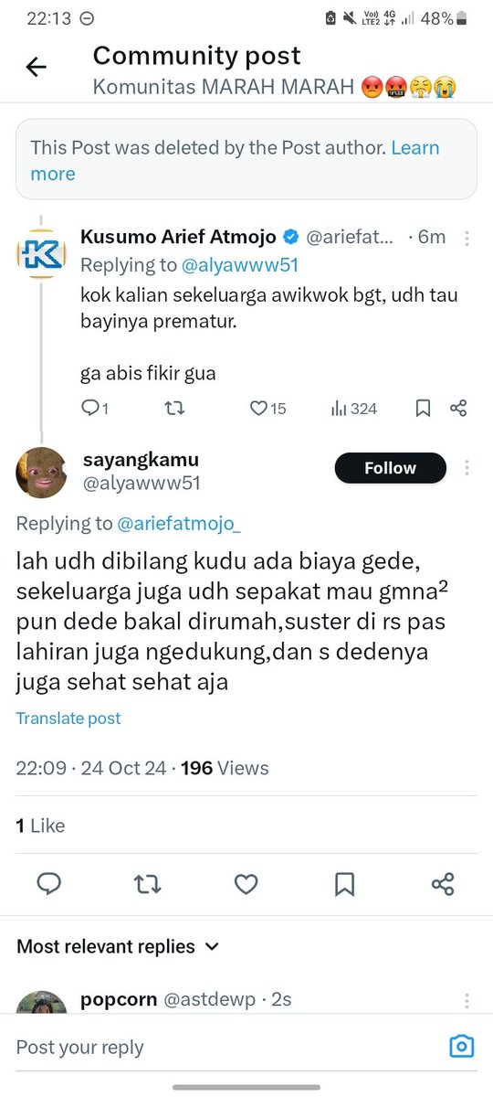 astdewp's tweet image. bodo amatan meskipun ini post manusia lolot udah dihapus, aing terlanjur spechless masih ada manusia nggak tau diri dan terima kasih kayak dia. silakan introspeksi diri dan keluarga besarmu! 
buat adek bayinya semoga tumbuh menjadi anak yg sehat dan bahagia selalu.