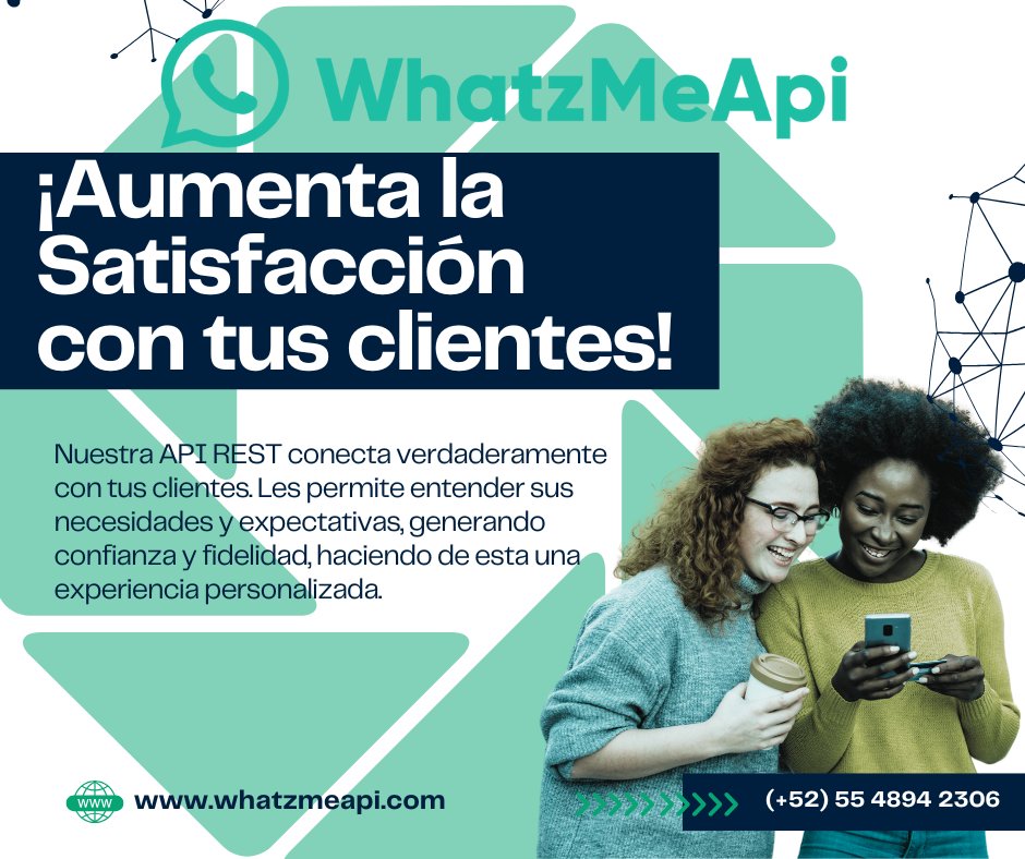 MeWhatz's tweet image. 🌟 ¡Mejora la Comunicación con tus Clientes! 🌟
🔗 Conectarte de manera efectiva aumenta la satisfacción y fidelidad.
💬 ¡Transforma tu servicio y haz que se sientan valorados!
wa.link/7m588k
#AtenciónAlCliente #Satisfacción #WhatzMeApi