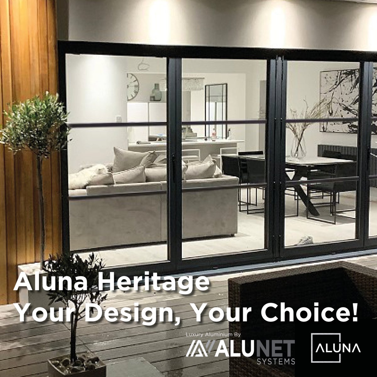 Aluna, our luxury aluminium range is always being updated, ensuring that we always have new and interesting features and improvements to bring to our customers – whether that be style, functionality, efficiency, convenience or security!
-
#alunet #aluna #alunarange #heritage