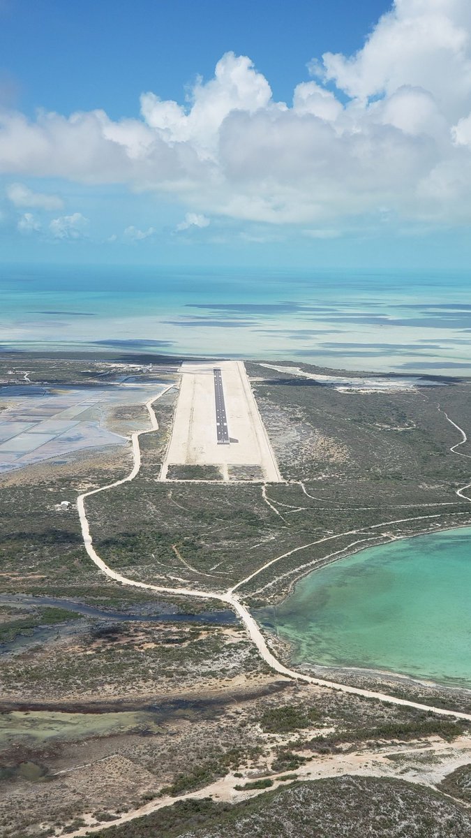 DanielPiraino's tweet photo. Way down south #TurksandCaicos - South Caicos Airport MBSC 🏴‍☠️ Where the #squaregrouper roam 🦈🏴‍☠️ https://t.co/2FeJBVJS8f