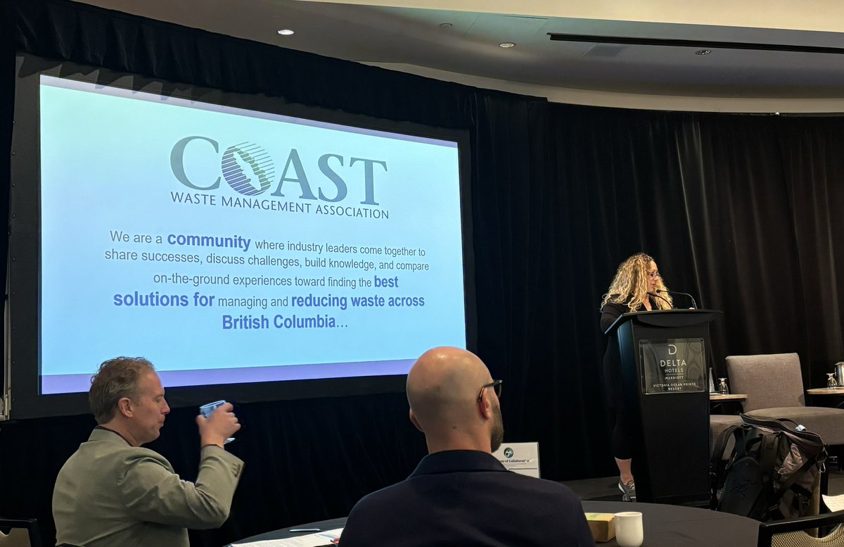 Thirilled to be at #2024CWMAConference with more than 300+ members who share a commitment to collaborating to co-create the best solutions for managing and reducing waste across British Columbia as we explore the power of collaboration!