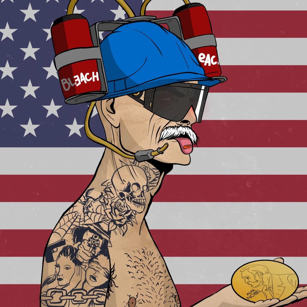 Ordinal of the day: The Dev #57

CLOTHES: La Llora
EYESMax: Bidding
GLASSES: Max Bidders
HEAD PIECE: NSFW
MOUTH: Orange Pilled
PROPS: Nobel Prize

This one is a top Dev, you know what to do.