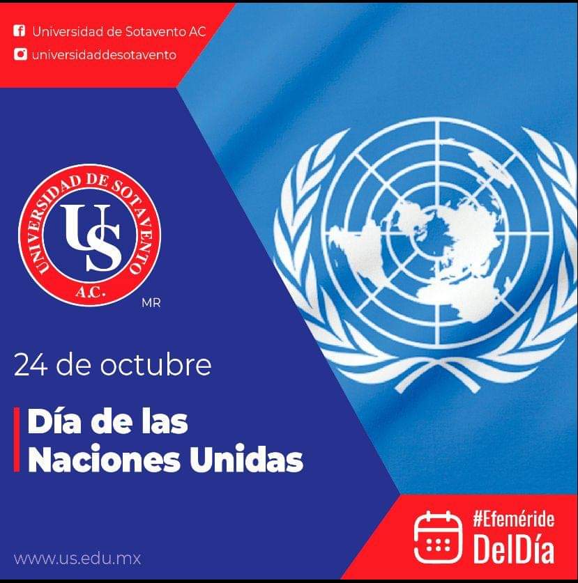 #Efemeride | Hoy, 24 de octubre, celebramos el Día de las Naciones Unidas, un recordatorio de la importancia de la cooperación internacional y la búsqueda de la paz y el desarrollo sostenible.