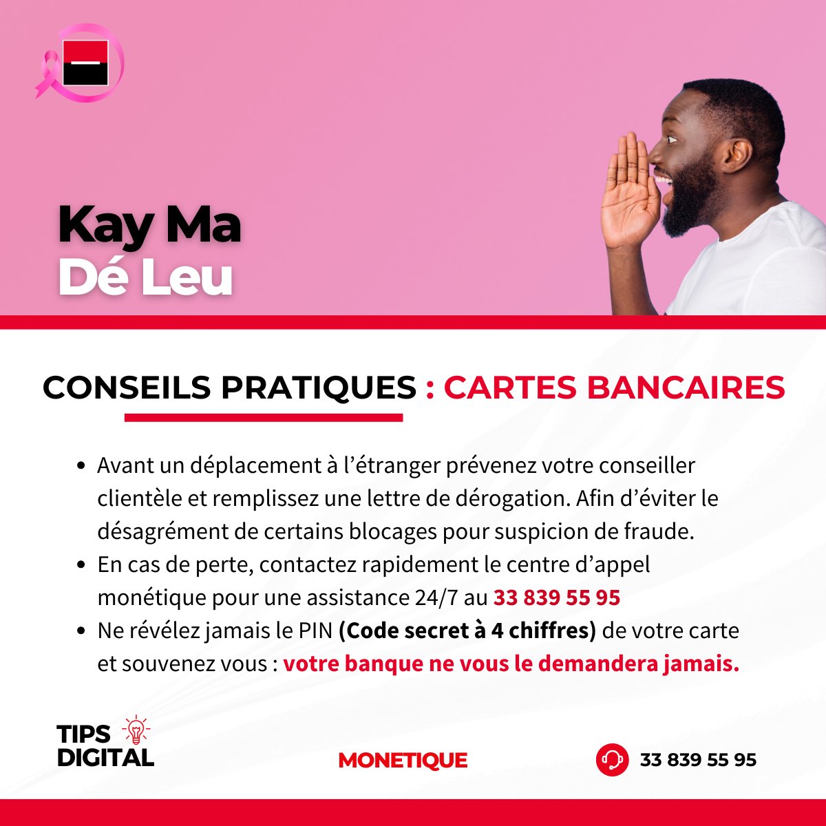 SG_Senegal's tweet image. Découvrez nos astuces pour une gestion sans souci de votre carte !&quot; 💳🔒

#bonnepratiques
#cartesbancaires
#tipsdigital