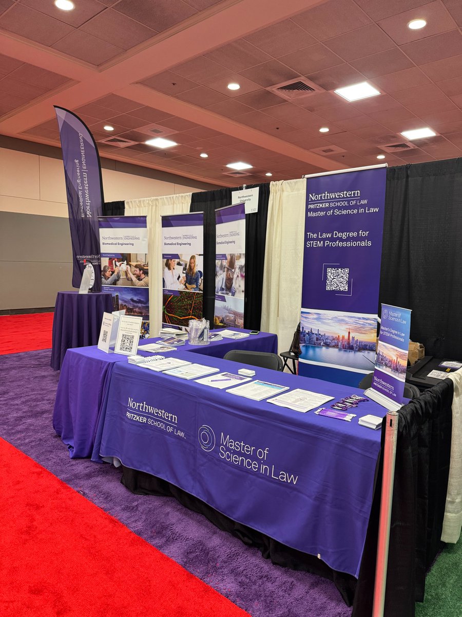 Today! We’re at the Biomedical Engineering Society (<a href="/BMESociety/">Biomedical Engineering Society</a>) annual conference in Baltimore, Maryland. Come find us at Booth 1101 to learn more about the Law School’s MSL degree program.