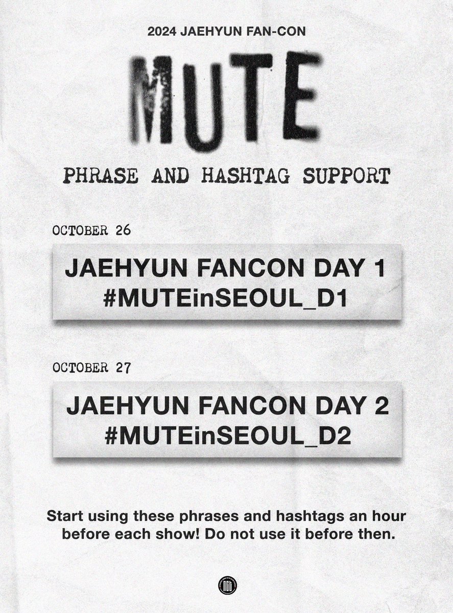 2024 JAEHYUN FAN-CON <Mute> Day 1 will begin in ten (10) minutes