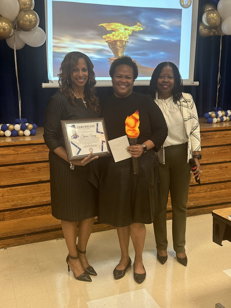 ..And the winner of the Torch of Leadership for the month of October goes to Principal Sheree Savoy of Central High School!!! CONGRATULATIONS Principal Savoy for Illuminating the Path for Others to Follow!! We are so proud of you!!! Striving for the GOLD!