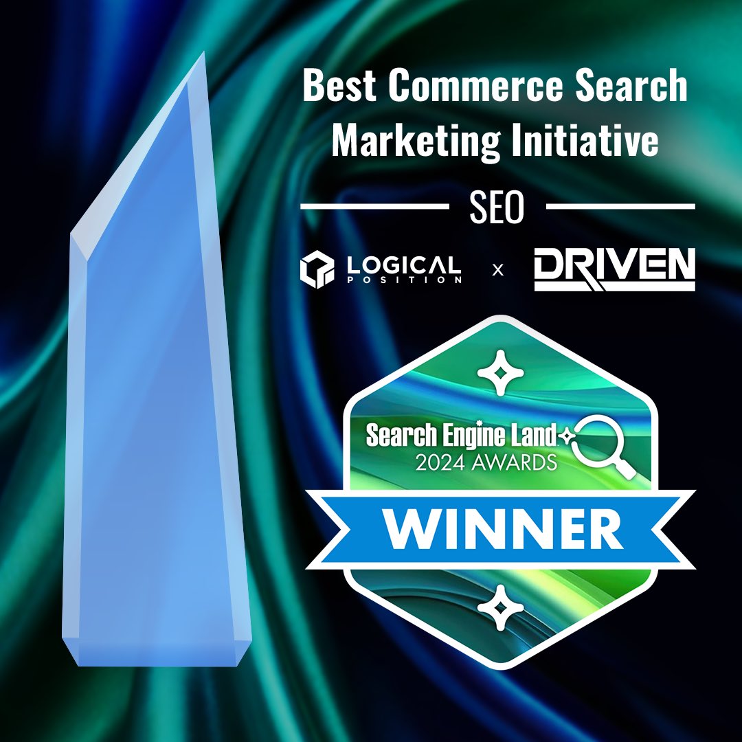 logicalposition's tweet image. Huge shoutout to our incredible SEO team for bringing home the win at the 2024 @sengineland Awards! 🏆 Our collaboration with @DrivenRacingOil earned Best Commerce Search Marketing Initiative – SEO! 💪

#SearchEngineLand #SEOChampions #DrivenToWin #LogicalPosition