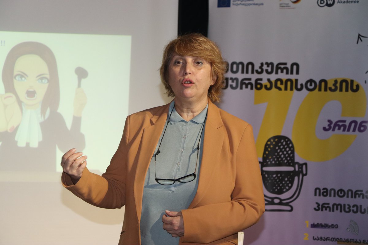 mdfgeo's tweet photo. The Media Development Foundation (MDF) is joining @UNESCO's Global Media Literacy Week from #Rustavi with an engaging simulation role-play focused on media self-regulation in the context of #elections.

@EUinGeorgia @dw_akademie @BMZ_Bund 
#EU4Georgia  #GlobalMILWeek2024 https://t.co/1TsQbzv1yY