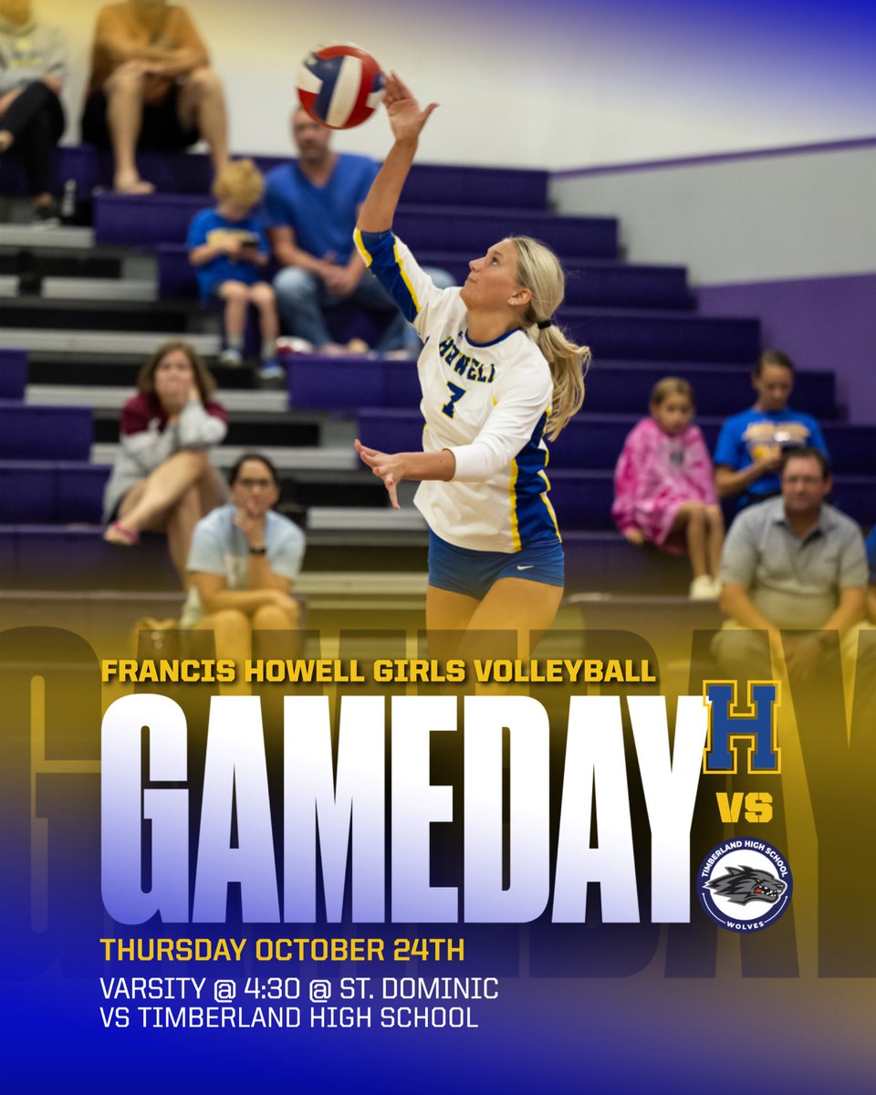 It’s a district semi-final GAMEDAY!!

📍 St. Dominic
⏰ 4:30pm
🆚 Timberland