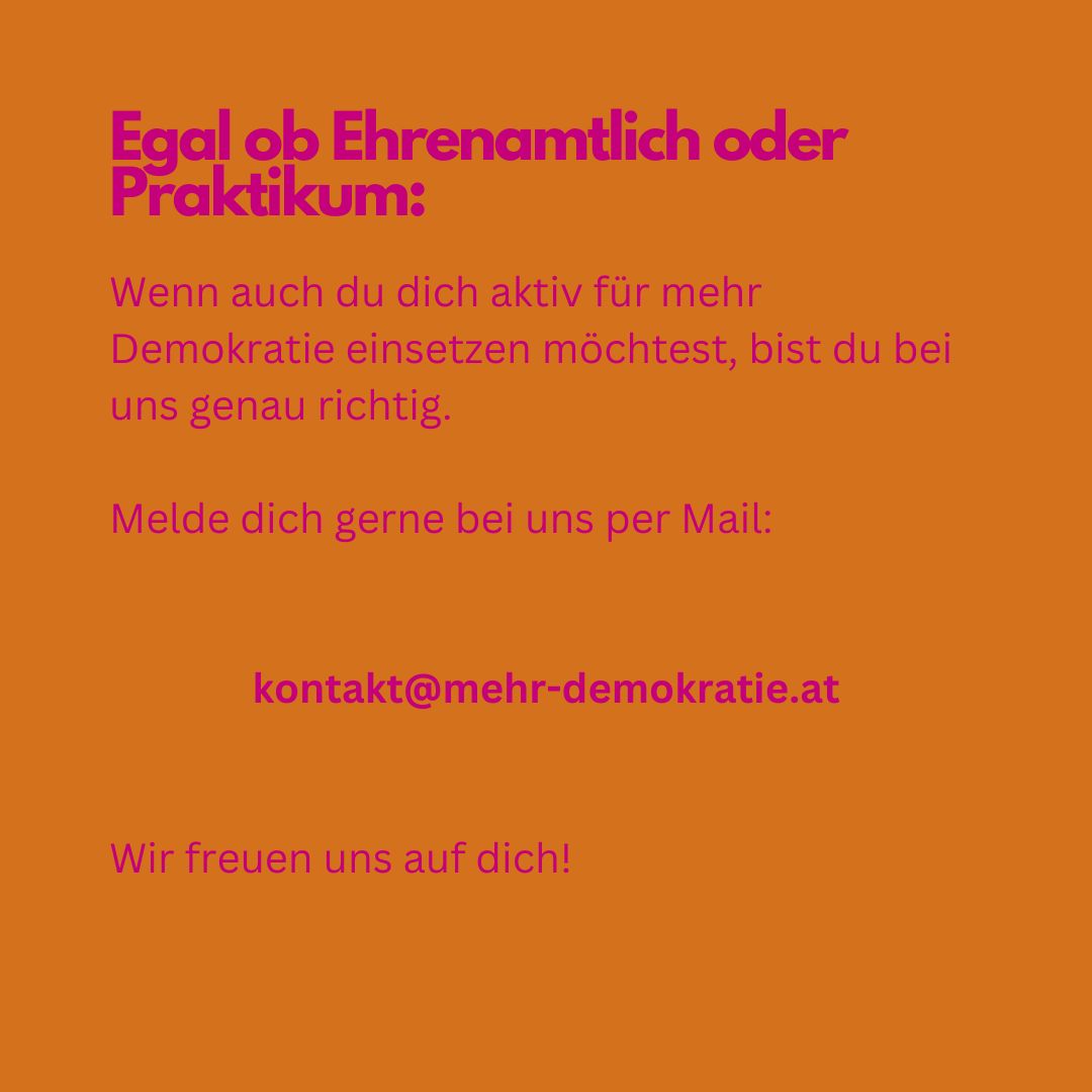 Du willst dich für mehr Demokratie einsetzen?
#mehr #Demokratie #mehrdemokratie #direktedemokratie #ehrenamt #praktikum #meinung #mitgestaltung #beteiligung #partizipation #teilnahme #NutzedeineStimme