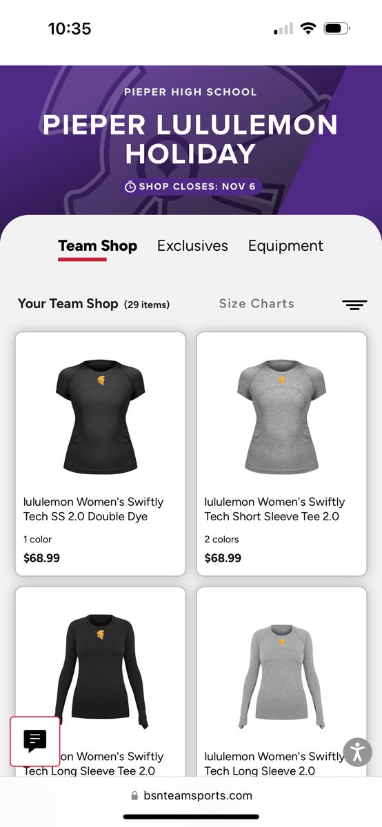 Get your Warrior Lululemon now!!

bsnteamsports.com/shop/DweH8Z9sEo