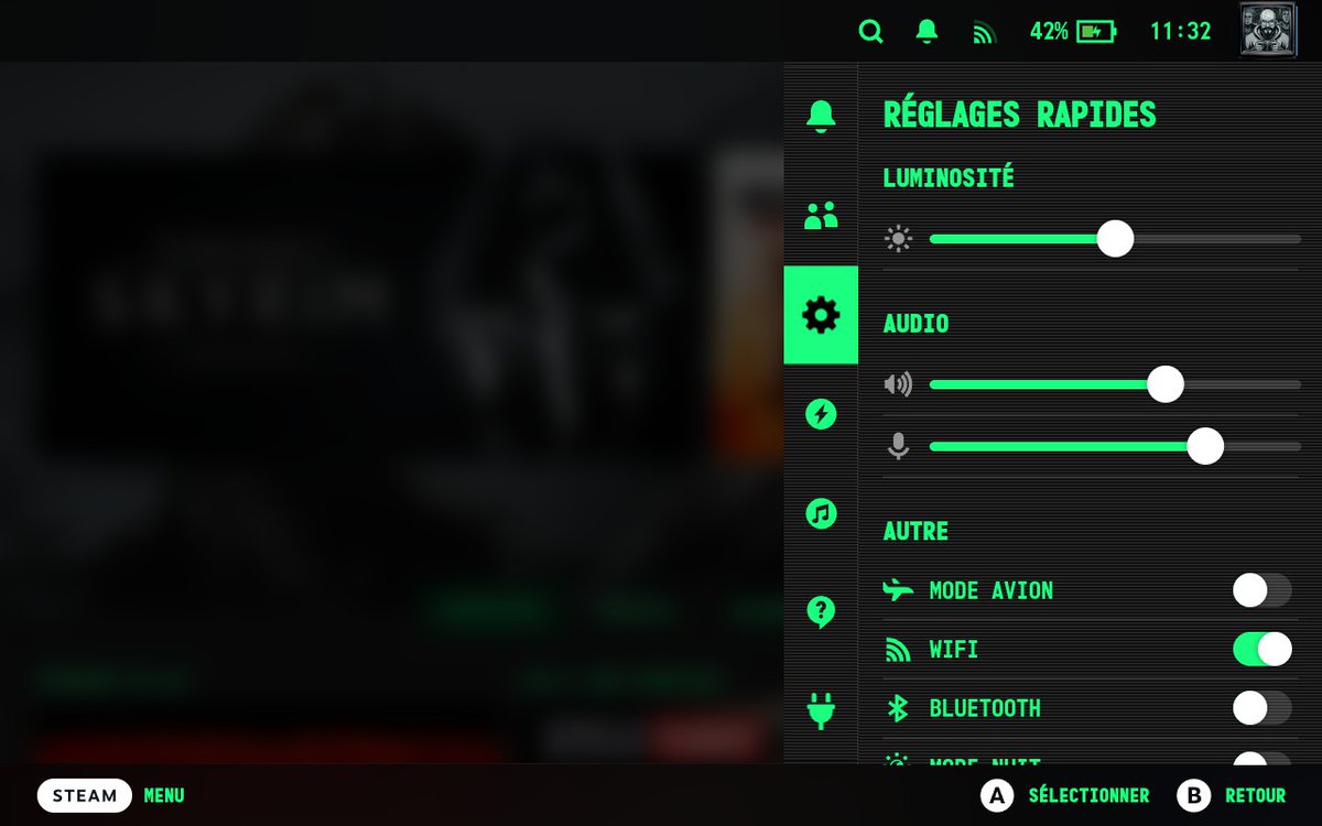 psipeck's tweet image. Gotta love that Pip-Boy skin for the #SteamDeck game mode 🤙 tru the #CSSLoader plugin.