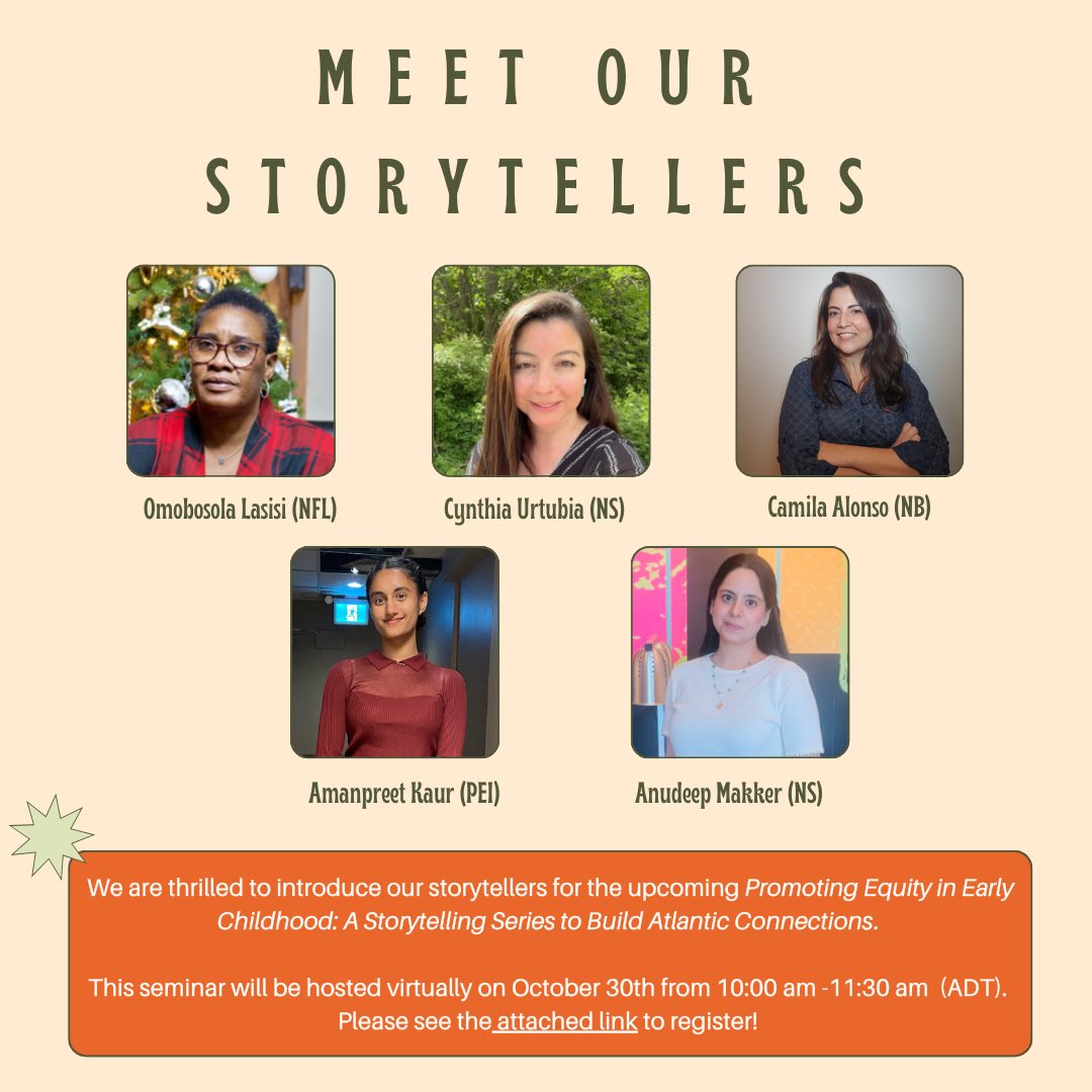 Exciting news! Meet our incredible storytellers for the seminar on October 30th!
Stay tuned as we'll be sharing more details about each one in the coming days. Don't miss out-register now at: 

eventbrite.ca/e/promoting-eq…