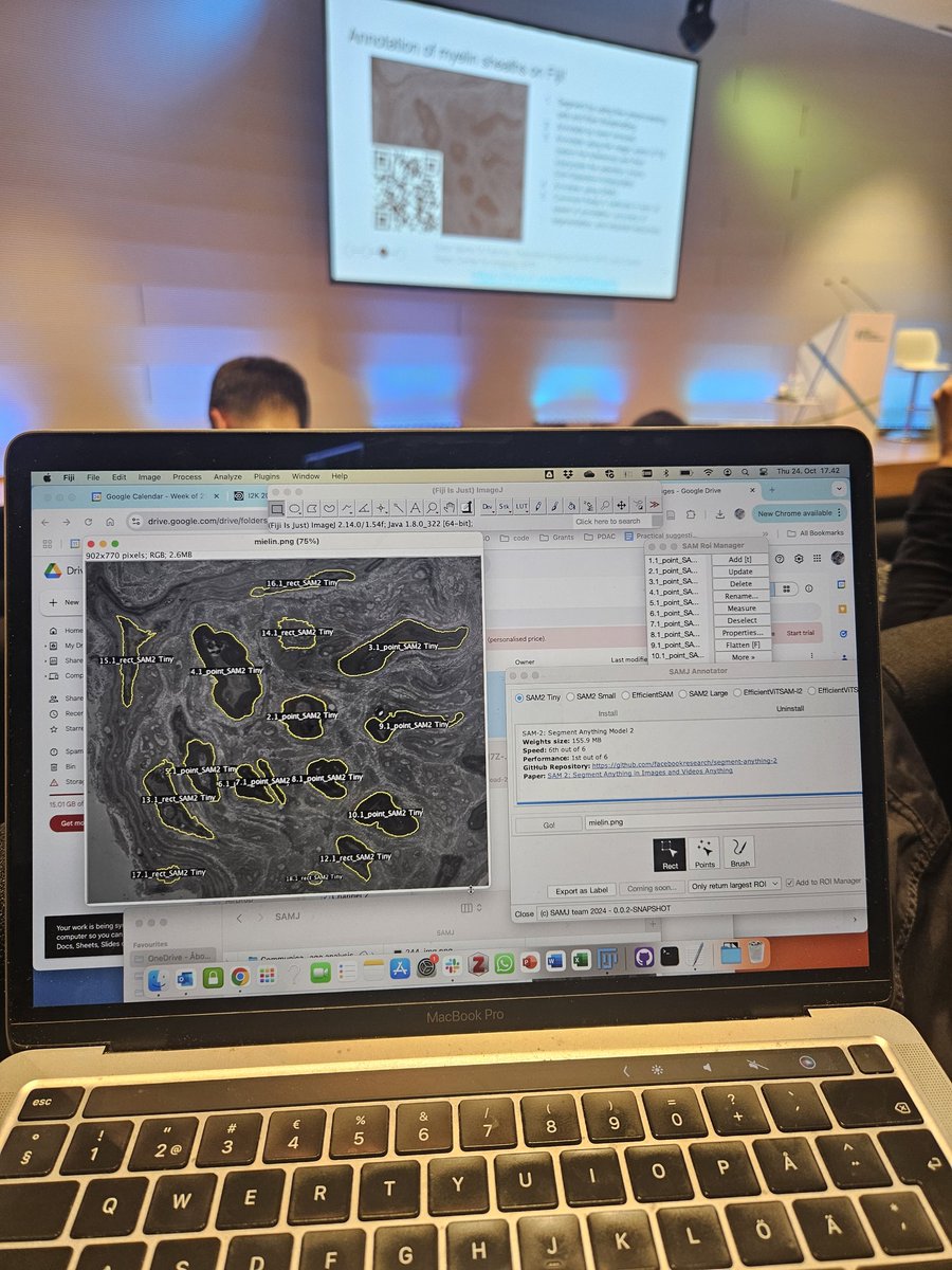 Joanna Pylvänäinen (@jwpylvanainen) on Twitter photo Workshop "Accelerating image annotations with SAMJ" by <a href="/ArrateMunoz/">Arrate Munoz Barrutia</a> at #i2k2024 . Pretty cool stuff 🙃 Workshop "Accelerating image annotations with SAMJ" by <a href="/ArrateMunoz/">Arrate Munoz Barrutia</a> at #i2k2024 . Pretty cool stuff 🙃