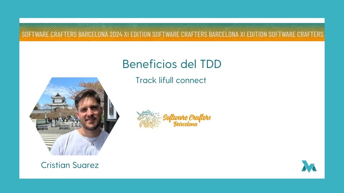 Lean Mind (@leanfulness_es) on Twitter photo 💫Conoce más sobre los beneficios de TDD de la mano de <a href="/criskrus995/">Cristian Suárez Dev</a> en <a href="/bcnswcraft/">🦄 Software Crafters BCN 📅 24-25 de octubre 2025</a>.
Será una charla breve, llena de conocimiento 🚀
Si quieres saber más sobre Test-Driven Development, ¡no faltes!👌
#TDD #scbn24 #developers 💫Conoce más sobre los beneficios de TDD de la mano de <a href="/criskrus995/">Cristian Suárez Dev</a> en <a href="/bcnswcraft/">🦄 Software Crafters BCN 📅 24-25 de octubre 2025</a>.
Será una charla breve, llena de conocimiento 🚀
Si quieres saber más sobre Test-Driven Development, ¡no faltes!👌
#TDD #scbn24 #developers