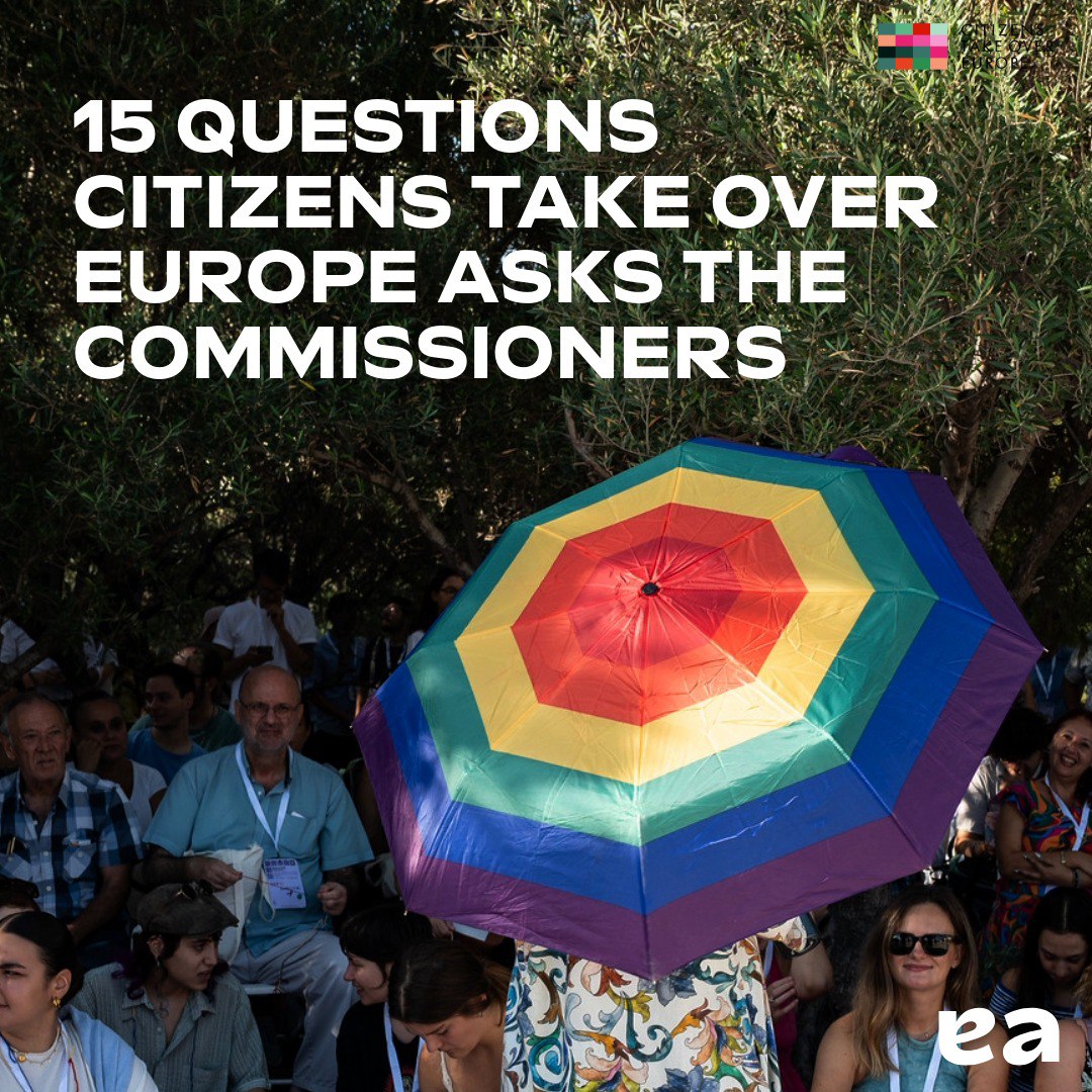 💬 Citizens Take Over Europe asks 15 critical questions to the European Commission to #UpgradeDemocracy. It’s time for citizens to shape the future of Europe! 

📢  Read the full blog here: citizenstakeover.eu/blog/upgrade-d…

#CitizensTakeOverEurope #UpgradeDemocracy