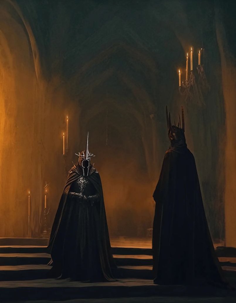 LFinarfin's tweet photo. The dark lord sauron &amp; witch king https://t.co/0nD7zuWB2y
