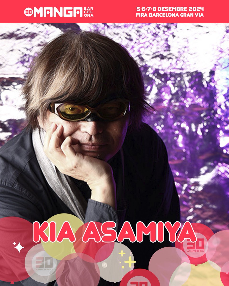 El mangaka 𝗞𝗶𝗮 𝗔𝘀𝗮𝗺𝗶𝘆𝗮 💥 se une como invitado para esta 30 edición en colaboración con <a href="/MangalineES/">Mangaline España</a> 

Un talento conocido por la mítica🛡️𝗦𝗶𝗹𝗲𝗻𝘁 𝗠ö𝗯𝗶𝘂𝘀🛡️, reinada por un estilo único y novedoso. ☄️ Su arte ha traspasado fronteras, ganando relevancia