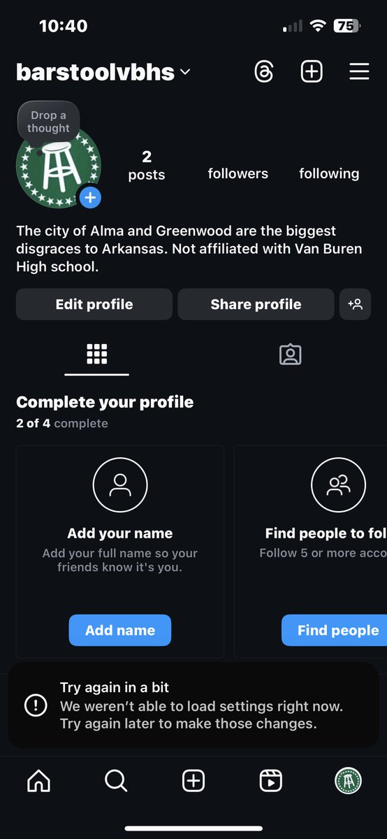 Greenwoods soft asses reported our account so much on Instagram they got it disabled. Soft as fucking charmin from <a href="/GHSBarstool/">Barstoolghs</a>