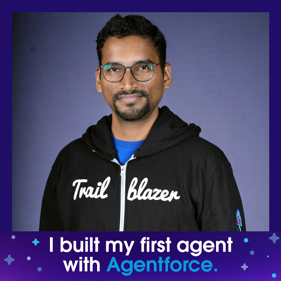 Yay I just built my first agent with #Agentforce <a href="/trailhead/">Trailhead</a> It piqued my interest, can't wait to explore it further! #BuiltWithAgentforce #SFGiveaway